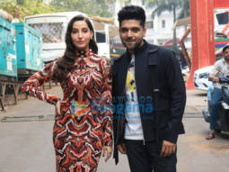 Photos: Nora Fatehi, Malaika Arora and Guru Randhawa snapped on the sets of India’s Best Dancer