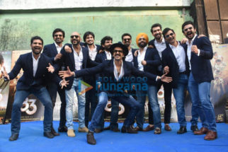 Photos: Ranveer Singh, Kabir Khan and the 1983 World Cup players snapped at Filmcity for 83 promotions