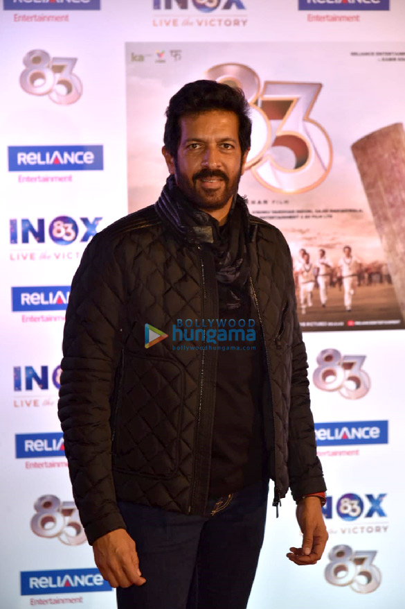 photos ranveer singh and kabir khan snapped at 83 screening in delhi 2