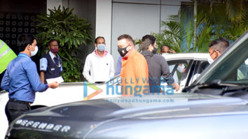 Photos: Sanjay Dutt and Ram Charan snapped at Kalina airport