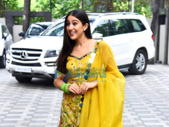 Photos: Sara Ali Khan spotted promoting Atrangi Re at T-Series office