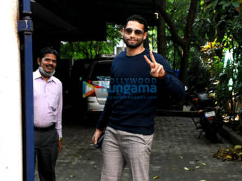 Photos: Siddhant Chaturvedi spotted at a dubbing studio in Bandra