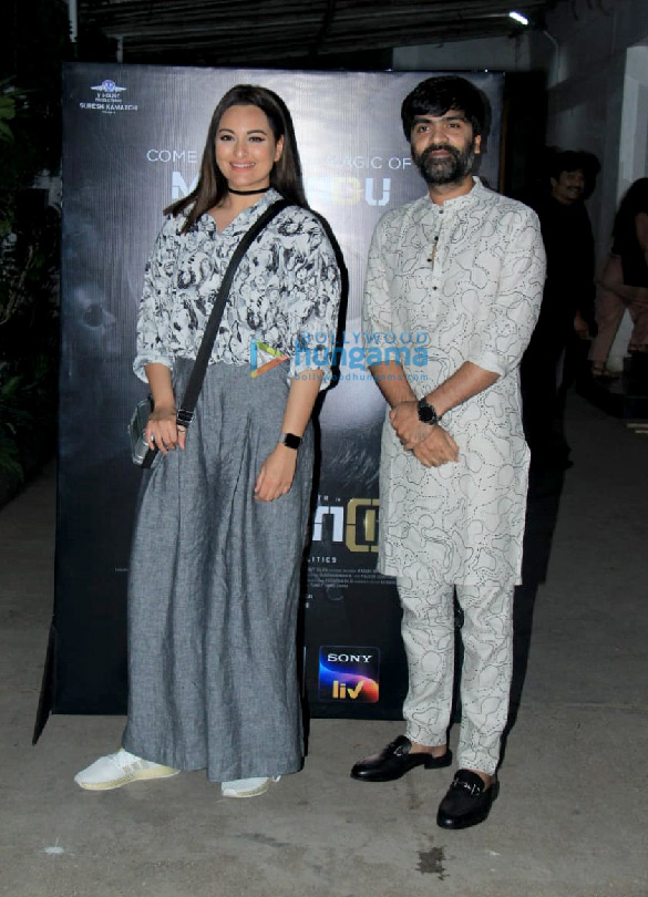 Photos: Sonakshi Sinha, Nidhhi Agerwal and Zaheer Iqbal snapped for Maanaadu screening Photos: Sonakshi Sinha, Nidhhi Agerwal and Zaheer Iqbal snapped for Maanaadu screening