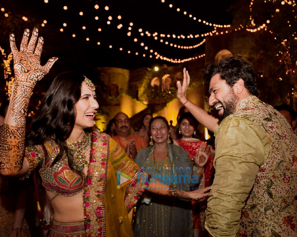 photos vicky kaushal and katrina kaif snapped during their mehendi ceremony in rajasthan 1