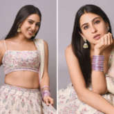 Sara Ali Khan is endlessly enchanting in white and pink infused organza silk Anita Dongre lehenga worth Rs. 1.99 lakh for Atrangi Re promotions 