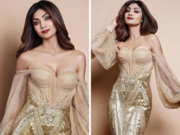 Shilpa Shetty steps into a scintillating off-shoulder bodycon gown