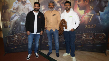 Spotted: S S Rajamouli, Jr. NTR and Ram Charan promoting RRR