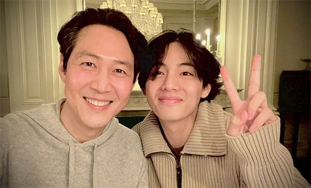 Squid Game actor Lee Jung Jae and BTS’ V smile bright in new selfie