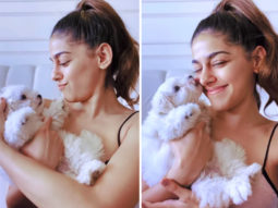 Alaya F introduces her new family member, a fluffy pup in a new video