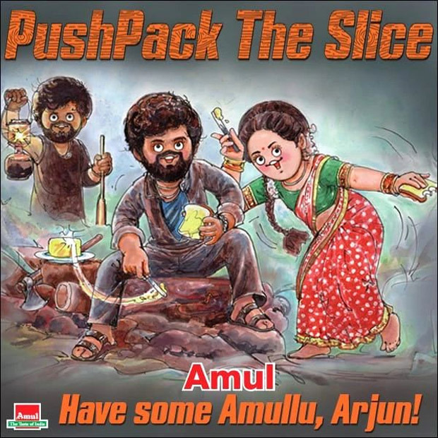 Allu Arjun reacts to Amul giving shoutout to Pushpa: The Rise with their new topical