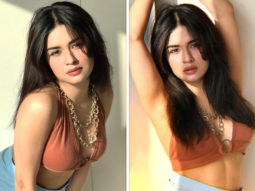 Avneet Kaur sets the internet on fire in plunging brown bralette and mini skirt