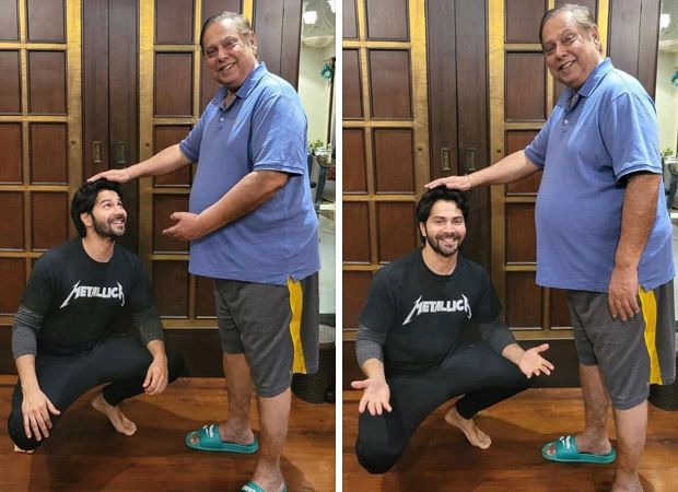 'Babuji ka Aashirwad' - Varun Dhawan begins his new year with papa David Dhawan's blessings