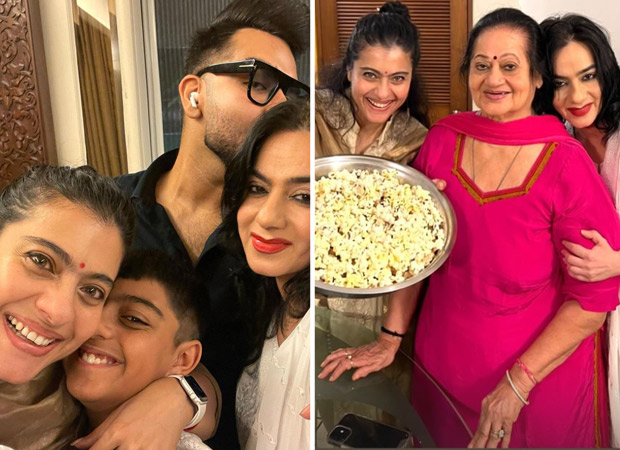 Kajol celebrates Lohri with son Yug and Ajay Devgn's family; see pics
