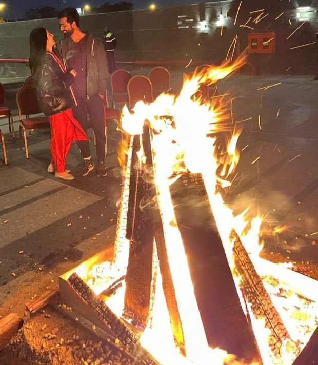 Katrina Kaif and Vicky Kaushal get cosy as they celebrate their first Lohri as married couple