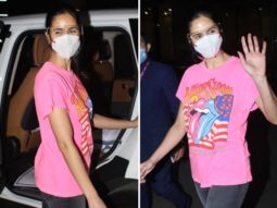 Katrina back in Mumbai after the shoot of slice beverage commercial in Maldives