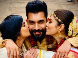 Mandira Bedi shares pictures with newlyweds Mouni Roy and Suraj Nambiar; introduces them as ‘Mr. and Mrs. Nambiar’