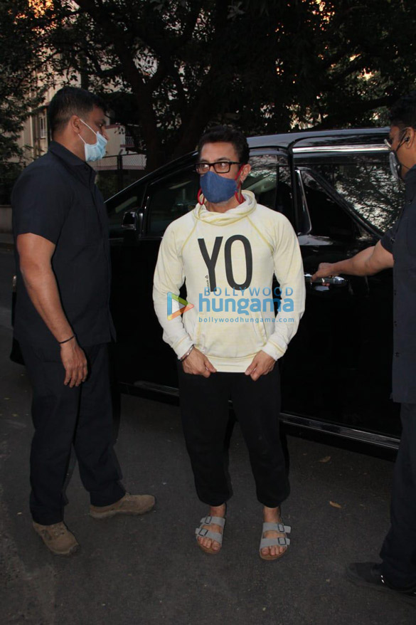 photos aamir khan and kiran rao spotted at a dubbing studio in bandra 1