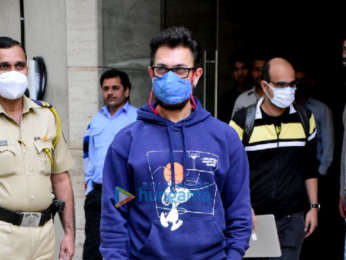 Photos: Aamir Khan snapped at a dubbing studio in Bandra