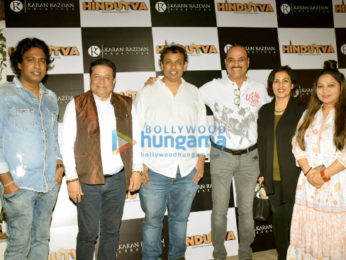 Photos: Aashiesh Sharrma, Sonarika Bhadori, Anup Jalota and others at the special screening of Karan Razdan's film Hindutva