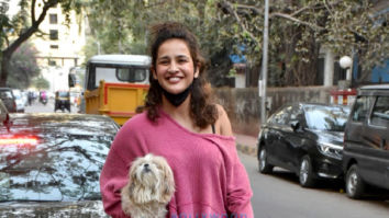Photos: Aisha Sharma spotted with her pet at a clinic in Khar