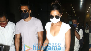 Photos: Ranveer Singh and Deepika Padukone snapped at the airport