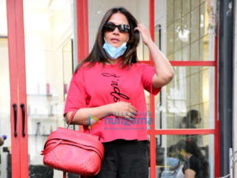 Photos: Richa Chadda snapped at a salon in Bandra