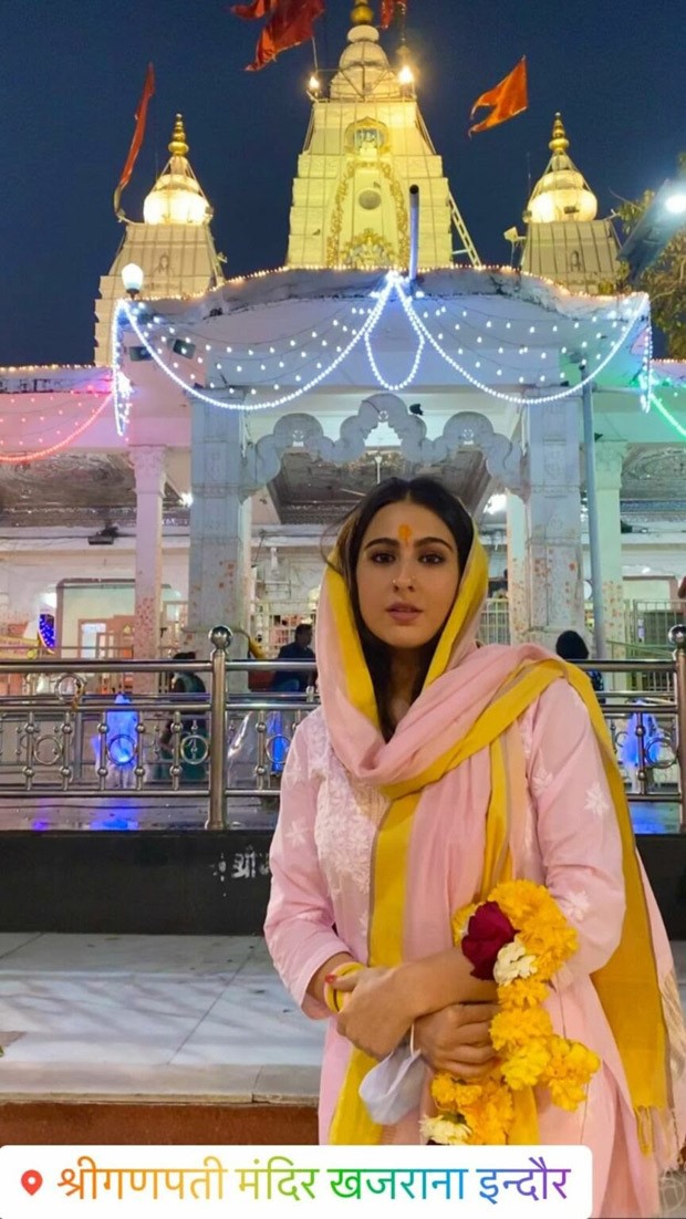 Sara Ali Khan and Amrita Singh seek blessings at the Khajrana Ganesh Temple in Indore Sara Ali Khan and Amrita Singh seek blessings at the Khajrana Ganesh Temple in Indore