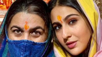 Sara Ali Khan and Amrita Singh seek blessings at the Khajrana Ganesh Temple in Indore