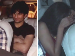 Shweta Tiwari’s daughter Palak Tiwari hides face from paparazzi as she grabs dinner with Ibrahim Ali Khan, watch video