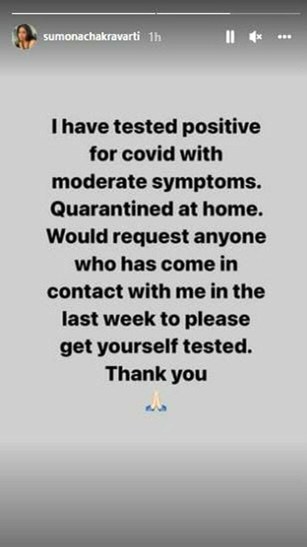 The Kapil Sharma Show fame Sumona Chakravarti tests positive for Covid-19 The Kapil Sharma Show fame Sumona Chakravarti tests positive for Covid-19