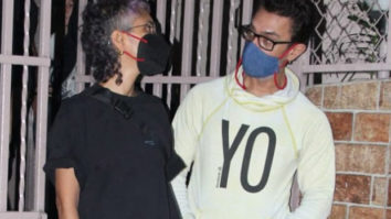 Aamir Khan and Kiran Rao hug after a work meeting in the city