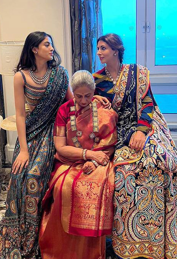 Amitabh Bachchan, Jaya Bachchan, Shweta Bachchan and Navya Naveli Nanda look royal at Anmol Ambani’s wedding