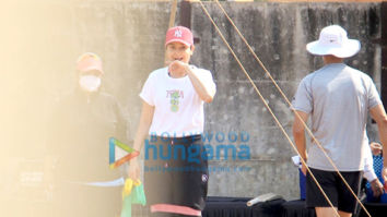 Photos: Anushka Sharma snapped while training for her role as Jhulan Goswami in the film Chakda Xpress