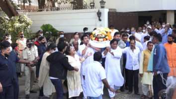 Bappi Lahiri begins his last journey; Bappa Lahiri arrives from LA for his father’s funeral 