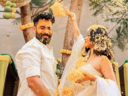 Inside Mouni Roy and Suraj Nambiar’s dreamy haldi ceremony; see pics and video