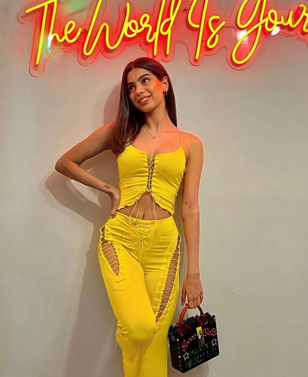 Khushi Kapoor paints the town Yellow in her latest co-ord set
