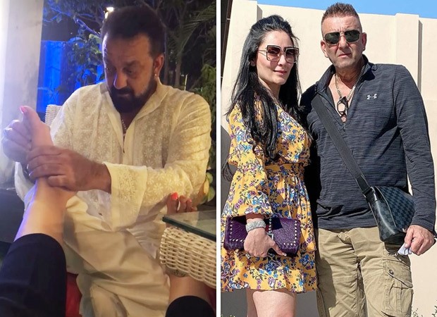 Maanayata Dutt posts a video of Sanjay Dutt giving her a foot massage on their 14th wedding anniversary Maanayata Dutt posts a video of Sanjay Dutt giving her a foot massage on their 14th wedding anniversary