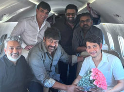 Mahesh Babu, Chiranjeevi, Prabhas, and SS Rajamouli share a frame as they fly to meet Andhra Pradesh CM