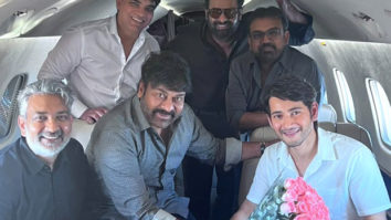 Mahesh Babu, Chiranjeevi, Prabhas, and SS Rajamouli share a frame as they fly to meet Andhra Pradesh CM