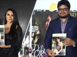 Minissha Lamba at the launch of Etoiles Today magazine with editor Shailendra Bhargava