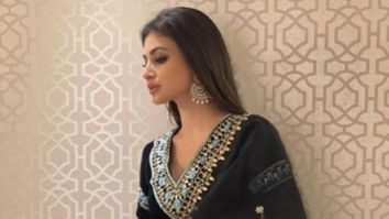 Mouni Roy is elegance personified in a black embroidered suit