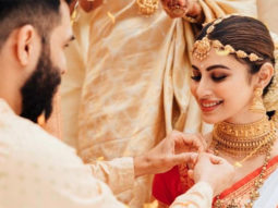 Mouni Roy’s Malayali wedding ceremony jewellery was made of 22-carat gold; featured goddess Laxmi and Lord Ganesha’s carvings