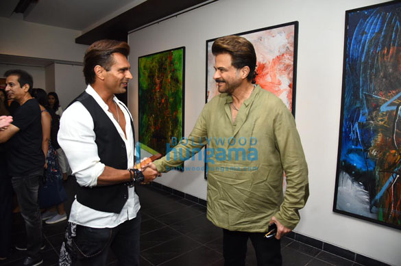 photos anil kapoor sunita kapoor and karan singh grover attend designer anamika khannas son viraj khannas art exhibition 4