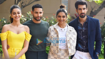 Photos: Deepika Padukone, Siddhant Chaturvedi, Ananya Panday, Dhairya Karwa spotted promoting their film Gehraiyaan