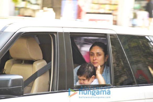 Photos: Kareena Kapoor Khan snapped with her son Jeh out on a drive Photos: Kareena Kapoor Khan snapped with her son Jeh out on a drive