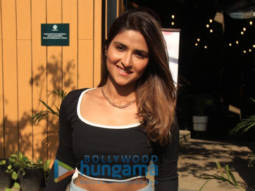 Photos: Pranutan Bahl strikes a pose in a black crop top and baggy jeans as she gets snapped in Juhu