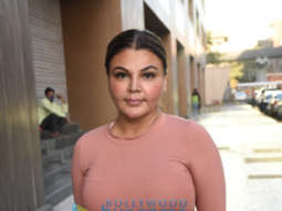 Photos: Rakhi Sawant opts for a sporty look as she poses for the cameras outside the gym