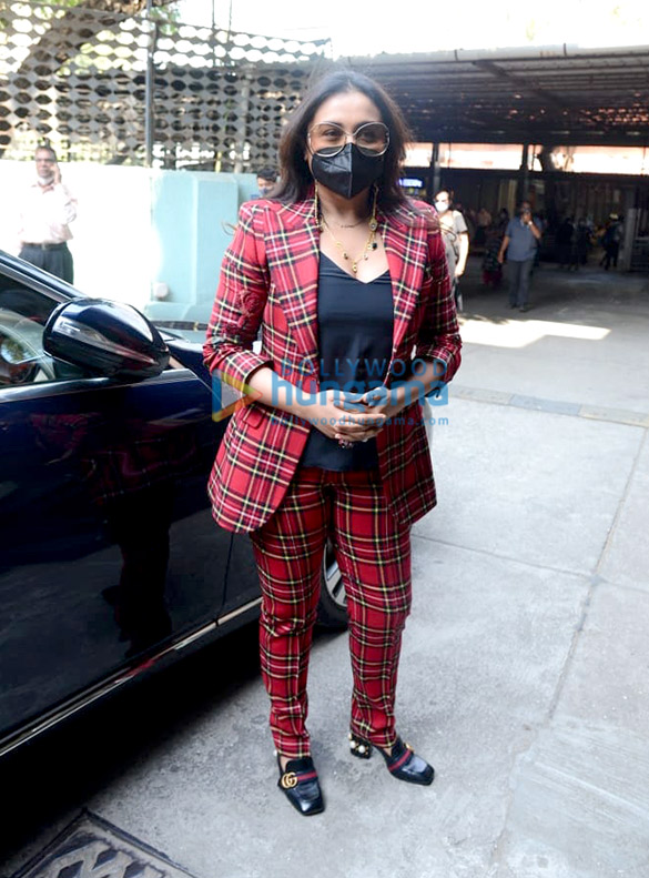 photos rani mukerji snapped rocking a lad power suite outside holy family hospital in bandra 1