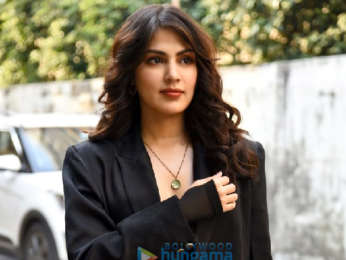 Photos: Rhea Chakraborty snapped at Radio Mirchi office