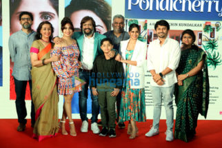 Photos: Sai Tamhankar, Amruta Khanvilkar, Neena Kulkarni and Gaurav Ghatnekar snapped at Pondicherry trailer launch at Pondicherry Cafe, BKC